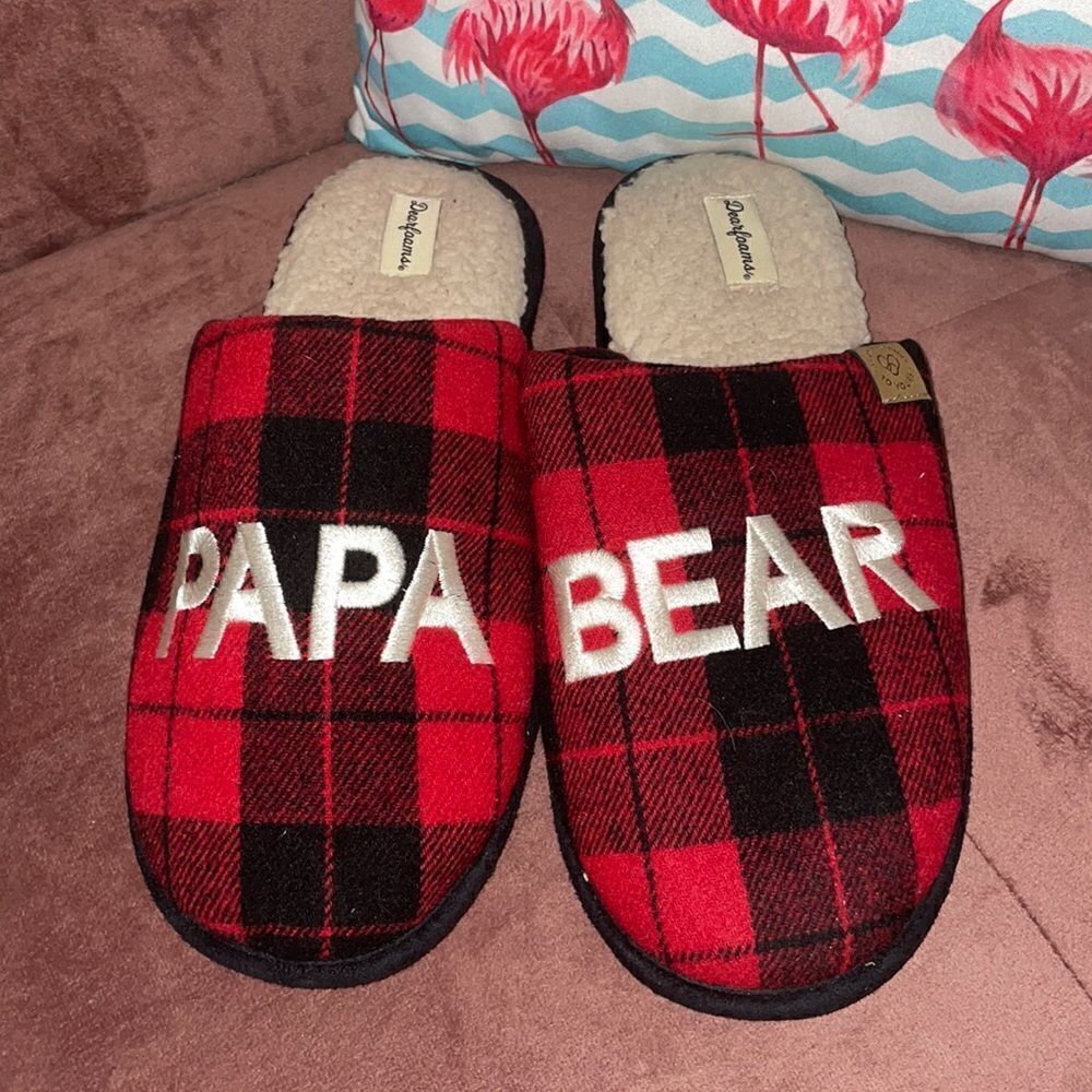 Papa Bear Dearfoams slippers 